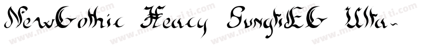 NewGothic Heacy SungtiEG Ulta字体转换